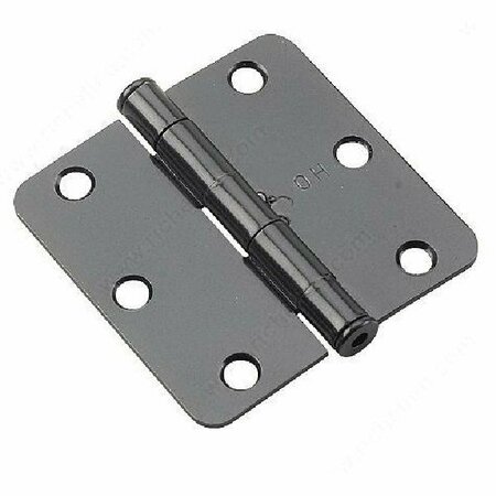 ONWARD MFG Hinge Butt Blk 1/4 Radius 3in 2820FBB